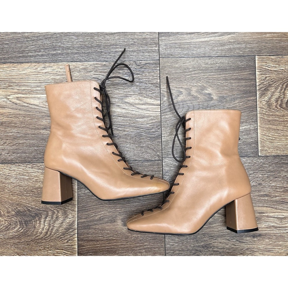 Ángel Alarcón Women's Lace-Up Heeled Boots US 5 From Spain Elegant Chic Timeless - Picture 3 of 6